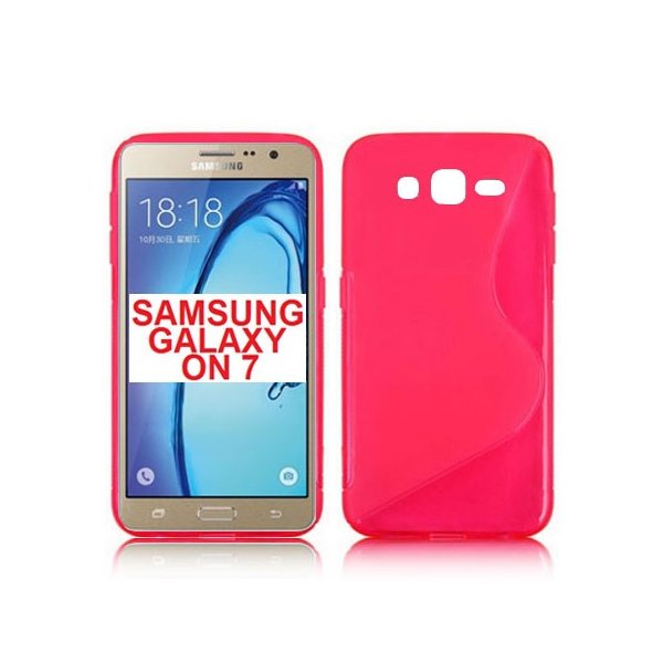 CUSTODIA GEL TPU SILICONE DOUBLE per SAMSUNG SM-G600 GALAXY ON7 COLORE ROSA