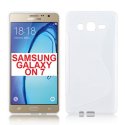 CUSTODIA GEL TPU SILICONE DOUBLE per SAMSUNG SM-G600 GALAXY ON7 COLORE BIANCO