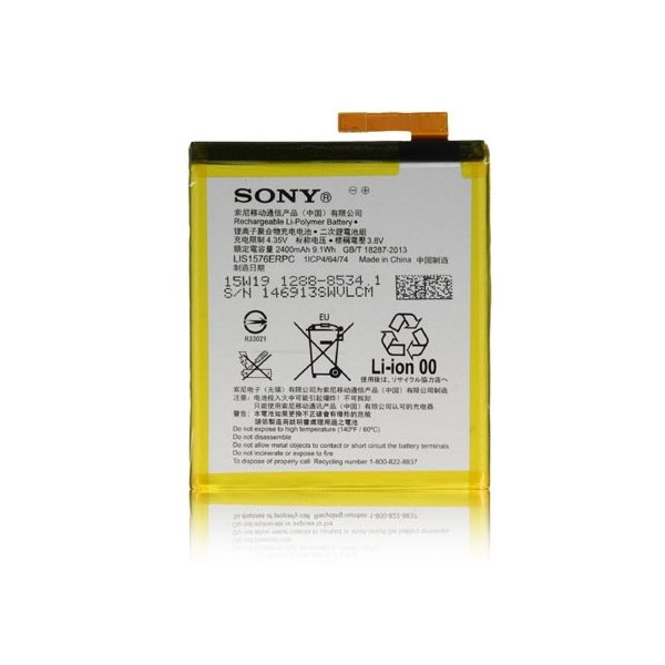 BATTERIA ORIGINALE SONY LIS1576ERPC. AGPB014-A001 per XPERIA M4 AQUA E2303 - 2400 mAh LI-ION BULK