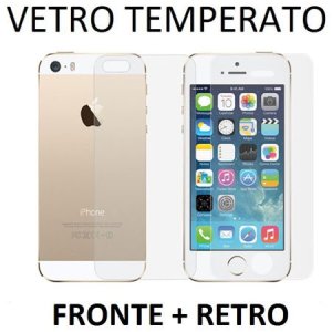 PELLICOLA PROTEGGI DISPLAY VETRO TEMPERATO 0,33mm per APPLE IPHONE 6 PLUS, IPHONE 6S PLUS 5.5" POLLICI FRONTE + RETRO