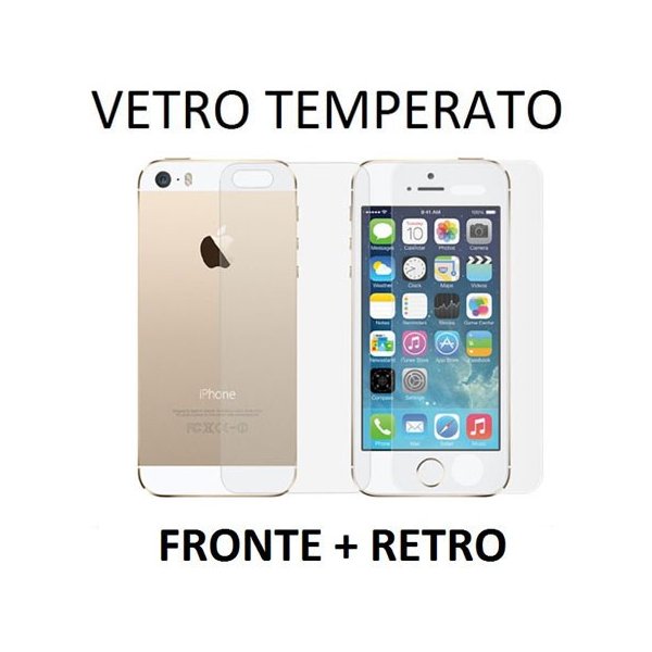 PELLICOLA PROTEGGI DISPLAY VETRO TEMPERATO 0,33mm per APPLE IPHONE 6 PLUS, IPHONE 6S PLUS 5.5" POLLICI FRONTE + RETRO