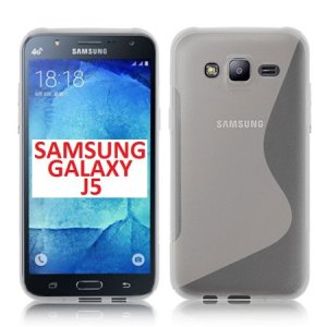 CUSTODIA GEL TPU SILICONE DOUBLE TRASPARENTE per SAMSUNG SM-J500F GALAXY J5