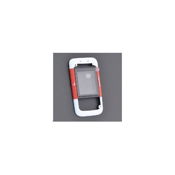 COVER ANTERIORE CON VETRINO E MICROFONO ORIGINALE per NOKIA 5200 COLORE ROSSO