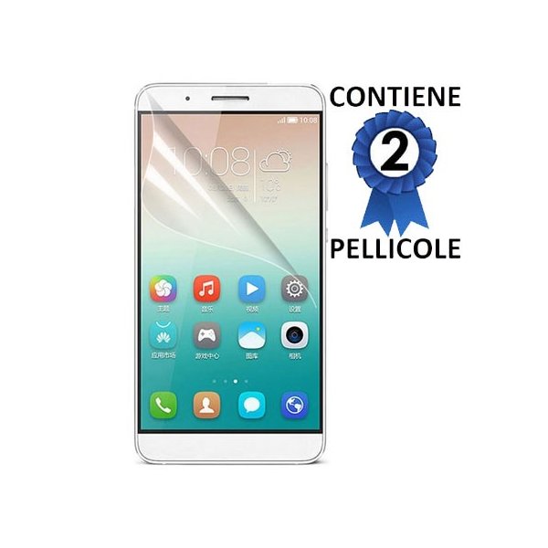 PELLICOLA PROTEGGI DISPLAY per HUAWEI SHOT X, HONOR 7i CONFEZIONE 2 PEZZI