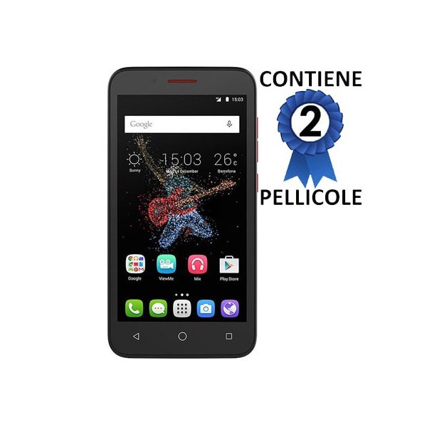 PELLICOLA PROTEGGI DISPLAY per ALCATEL ONE TOUCH GO PLAY, 7048X CONFEZIONE 2 PEZZI