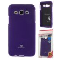 CUSTODIA GEL TPU SILICONE per SAMSUNG SM-A300 GALAXY A3 (NO VERSIONE 2016) VIOLA LUCIDO CON GLITTER ALTA QUALITA' MERCURY