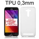 CUSTODIA GEL TPU SILICONE ULTRA SLIM 0,3mm TRASPARENTE per ASUS ZENFONE 2 LASER - 5" POLLICI, ZE500KL, ZE500KG