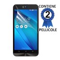 PELLICOLA PROTEGGI DISPLAY per ASUS ZENFONE SELFIE, ZD551KL 5.5" POLLICI CONFEZIONE 2 PEZZI