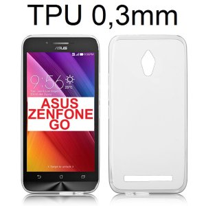 CUSTODIA GEL TPU SILICONE ULTRA SLIM 0,3mm ASUS ZENFONE GO, ZC500TG, 5" POLLICI