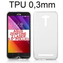 CUSTODIA GEL TPU SILICONE ULTRA SLIM 0,3mm TRASPARENTE per ASUS ZENFONE 2 LASER, ZE550KL, ZE551KL, 5.5" POLLICI