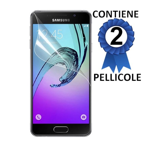 PELLICOLA PROTEGGI DISPLAY per SAMSUNG SM-A310 GALAXY A3 (2016) CONFEZIONE 2 PEZZI