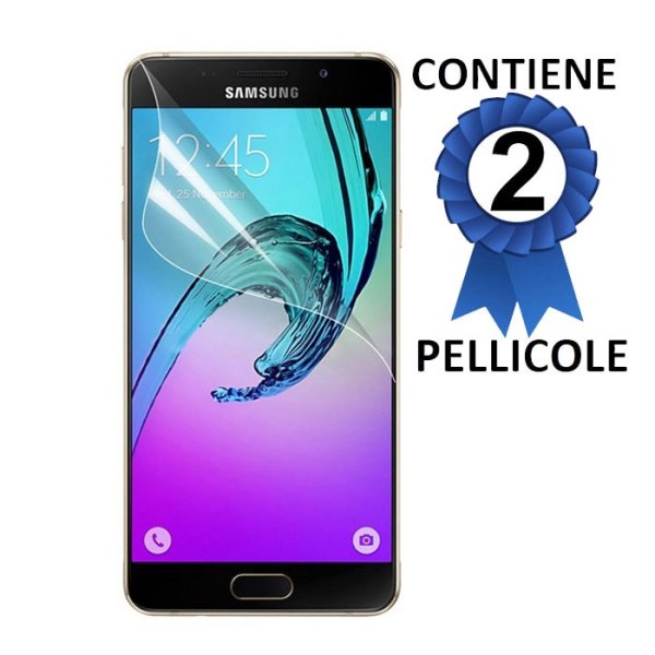 PELLICOLA PROTEGGI DISPLAY per SAMSUNG SM-A510 GALAXY A5 (2016) CONFEZIONE 2 PEZZI