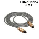 CAVO AUDIO IN FIBRA OTTICA DIGITALE TOSLINK DA CONNETTORE TIPO A MASCHIO a TIPO A MASCHIO LUNGHEZZA 5MT SC11591-5 VULTECH