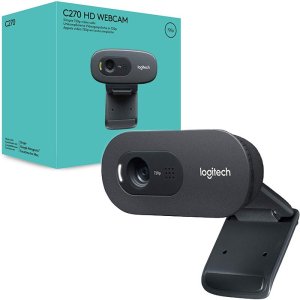 WEBCAM HD USB 2.0 CON MICROFONO INCORPORATO E CORREZIONE AUTOMATICA DELL'ILLUMINAZIONE NERO 960-001063 LOGITECH