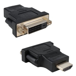 ADATTATORE VIDEO DVI 24+1 (FEMMINA) a HDMI (MASCHIO) CON CONNETTORI PLACCATI IN ORO COLORE NERO SN30136 VULTECH