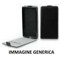 CUSTODIA FLIP VERTICALE SLIM SIMILPELLE per LG BELLO 2, X150 CON INTERNO IN TPU SILICONE COLORE NERO