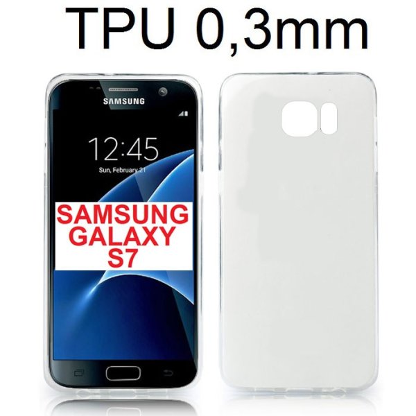 CUSTODIA GEL TPU SILICONE ULTRA SLIM TRASPARENTE 0,3mm per SAMSUNG SM-G930 GALAXY S7