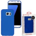 CUSTODIA GEL TPU SILICONE per SAMSUNG SM-G930 GALAXY S7 ALTA QUALITA' MOCCA BLISTER COLORE BLU