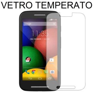 PELLICOLA PROTEGGI DISPLAY VETRO TEMPERATO 0,33mm per MOTOROLA MOTO E (1ª generazione)