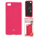 CUSTODIA GEL TPU SILICONE per HUAWEI ASCEND P8 COLORE FUCSIA LUCIDO CON GLITTER ALTA QUALITA' MERCURY BLISTER