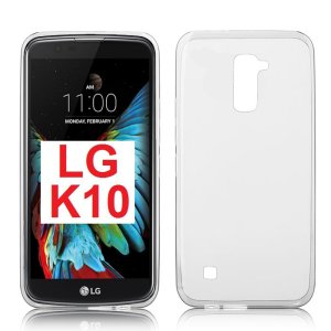 CUSTODIA GEL TPU SILICONE TRASPARENTE per LG K10, K420N