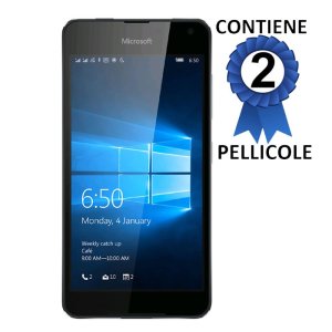 PELLICOLA PROTEGGI DISPLAY per MICROSOFT LUMIA 650 CONFEZIONE 2 PEZZI