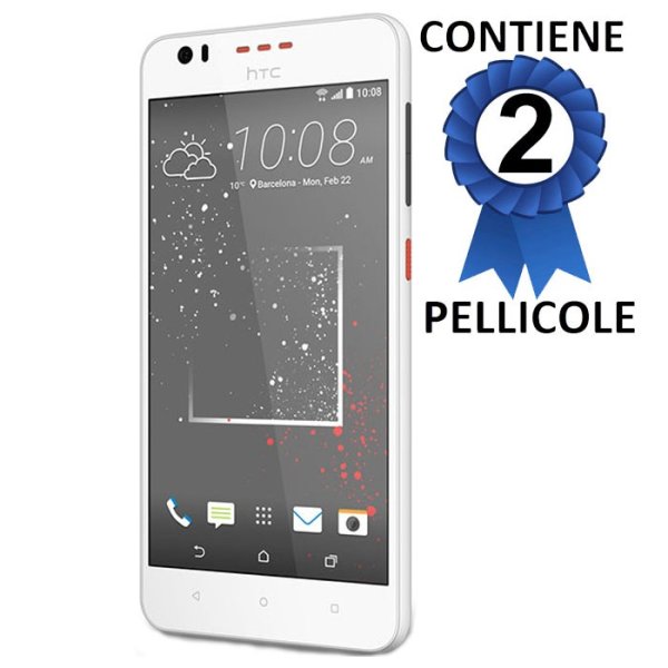 PELLICOLA PROTEGGI DISPLAY per HTC DESIRE 825 CONFEZIONE 2 PEZZI