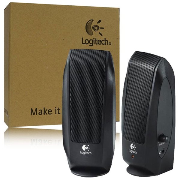 CASSE ACUSTICHE 230V S-120 PER PC CON JACK 3,5MM E CONTROLLO DEL VOLUME INTEGRATO COLORE NERO 980-000010 LOGITECH BLISTER