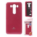 CUSTODIA GEL TPU SILICONE per LG V10, F600K, F600L, F600S COLORE FUCSIA LUCIDO CON GLITTER ALTA QUALITA' MERCURY BLISTER