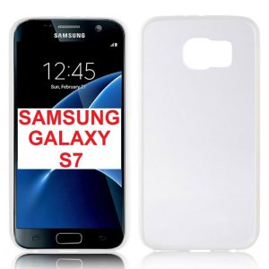 CUSTODIA GEL TPU SILICONE SLIM per SAMSUNG SM-G930 GALAXY S7 CON PARTE POSTERIORE RIGIDA E CORNICE TRASPARENTE