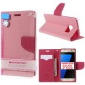 CUSTODIA FLIP ORIZZONTALE per SAMSUNG SM-G935 GALAXY S7 EDGE CON STAND E INTERNO IN TPU SILICONE COLORE ROSA FANCY MERCURY