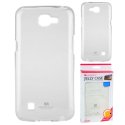 CUSTODIA GEL TPU SILICONE TRASPARENTE per LG K4 LTE, K130E, K120E, K121 ALTA QUALITA' MERCURY BLISTER