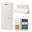 CUSTODIA per HUAWEI P9 - FLIP ORIZZONTALE SIMILPELLE CON INTERNO IN TPU, STAND, PORTA CARTE E CHIUSURA MAGNETICA COLORE BIANCO