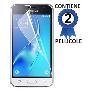 PELLICOLA PROTEGGI DISPLAY per SAMSUNG SM-J120 GALAXY J1 (2016) CONFEZIONE 2 PEZZI