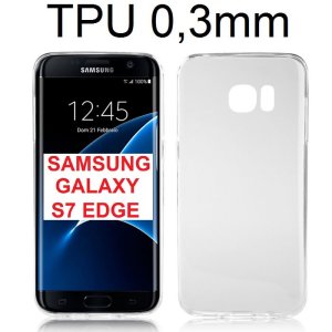 CUSTODIA GEL TPU SILICONE ULTRA SLIM 0,3mm TRASPARENTE per SAMSUNG SM-G935 GALAXY S7 EDGE