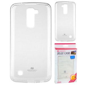 CUSTODIA GEL TPU SILICONE TRASPARENTE per LG K10, K420N ALTA QUALITA' MERCURY BLISTER