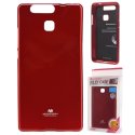 CUSTODIA GEL TPU SILICONE per HUAWEI P9 COLORE ROSSO LUCIDO CON GLITTER ALTA QUALITA' MERCURY BLISTER