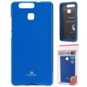 CUSTODIA GEL TPU SILICONE per HUAWEI P9 COLORE BLU LUCIDO CON GLITTER ALTA QUALITA' MERCURY BLISTER