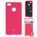 CUSTODIA per HUAWEI P9 LITE, G9 LITE IN GEL TPU SILICONE COLORE FUCSIA LUCIDO CON GLITTER ALTA QUALITA' MERCURY BLISTER