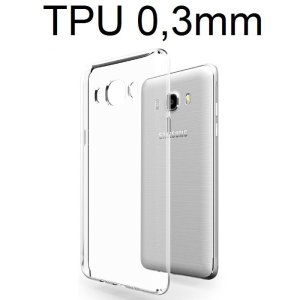 CUSTODIA per SAMSUNG SM-J510 GALAXY J5 (2016) IN GEL TPU SILICONE ULTRA SLIM 0,3mm TRASPARENTE