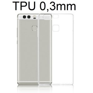 CUSTODIA GEL TPU SILICONE ULTRA SLIM 0,3mm TRASPARENTE per HUAWEI P9 PLUS