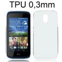 CUSTODIA GEL TPU SILICONE ULTRA SLIM 0,3mm TRASPARENTE per HTC DESIRE 326G DUAL SIM