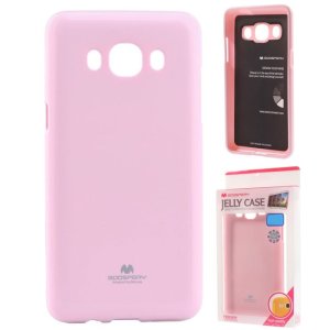 CUSTODIA GEL TPU SILICONE per SAMSUNG SM-J510 GALAXY J5 (2016) COLORE ROSA LUCIDO CON GLITTER ALTA QUALITA' MERCURY BLISTER