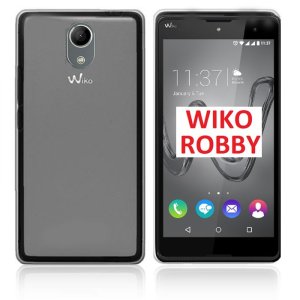 CUSTODIA GEL TPU SILICONE per WIKO ROBBY COLORE BIANCO TRASPARENTE