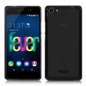 CUSTODIA GEL TPU SILICONE per WIKO FEVER 4G COLORE NERO TRASPARENTE