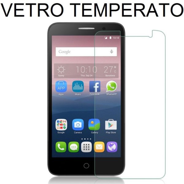 PELLICOLA PROTEGGI DISPLAY VETRO TEMPERATO per ALCATEL ONE TOUCH POP 4, OT-5051 - 5" POLLICI