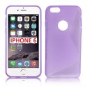 CUSTODIA GEL TPU SILICONE DOUBLE per APPLE IPHONE 6, IPHONE 6S 4.7" POLLICI COLORE VIOLA