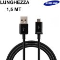 CAVO MICRO USB ORIGINALE SAMSUNG ECB-DU4EBE - LUNGHEZZA 1.5 MT COLORE NERO BULK