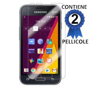 PELLICOLA PROTEGGI DISPLAY per SAMSUNG GALAXY J1 MINI, GALAXY J1 MINI PRIME DUOS CONFEZIONE 2 PEZZI