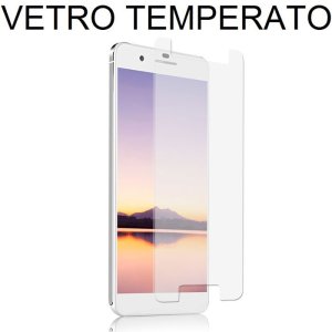 PELLICOLA PROTEGGI DISPLAY UNIVERSALE VETRO TEMPERATO 0,33mm PER DISPOSITIVI FINO A 4.7" DOTATI DI TASTO HOME - 125 mm X 61 mm